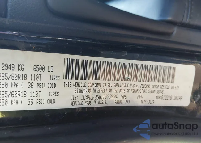 1C4RJFBG8JC292904: 42997916