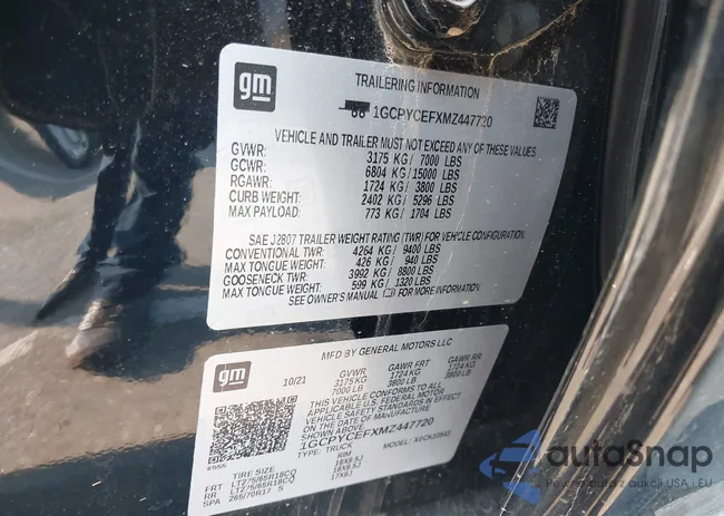 1GCPYCEFXMZ447720: 42997924