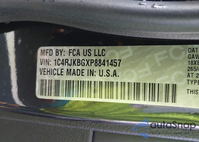 1C4RJKBGXP8841457: 42997166