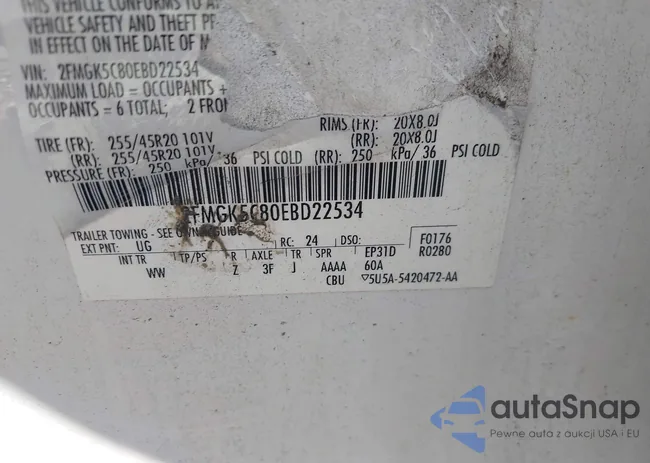 2FMGK5C80EBD22534: 42998368