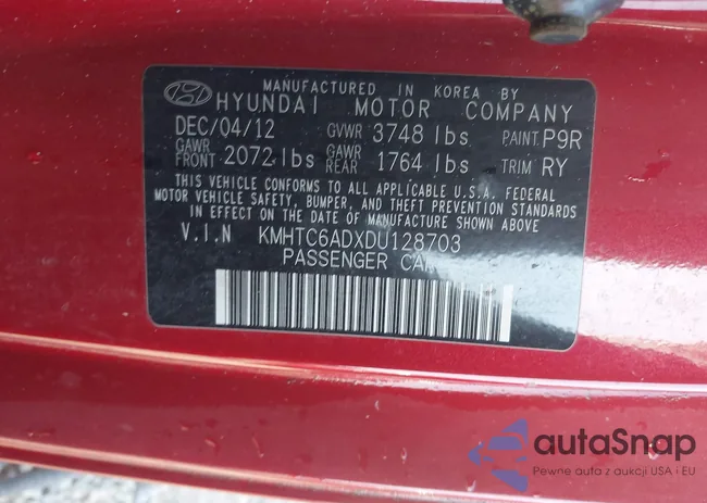 KMHTC6ADXDU128703: 42998372