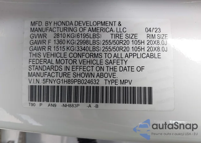 5FNYG1H89PB024632: 42998379