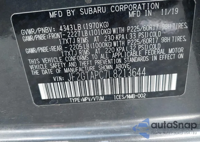 JF2GTAPC7L8213644: 42998414