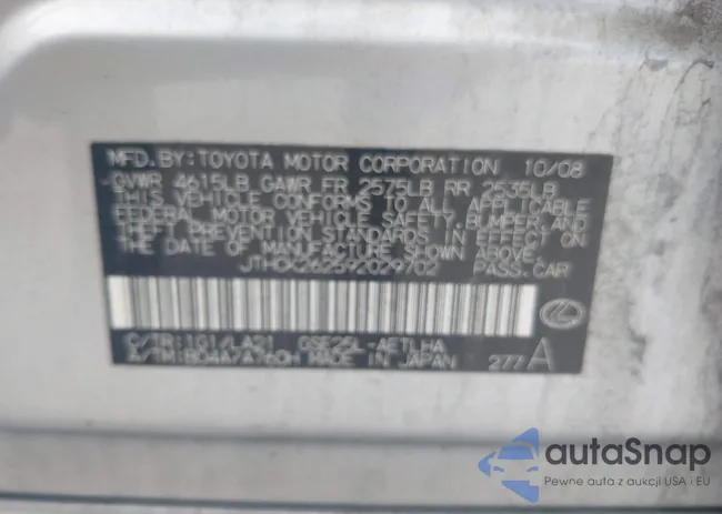 JTHCK262592029702: 42998415