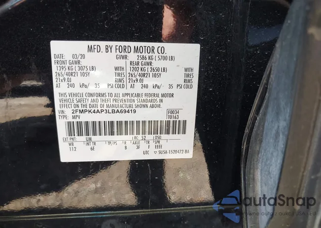 2FMPK4AP3LBA69419: 42998431