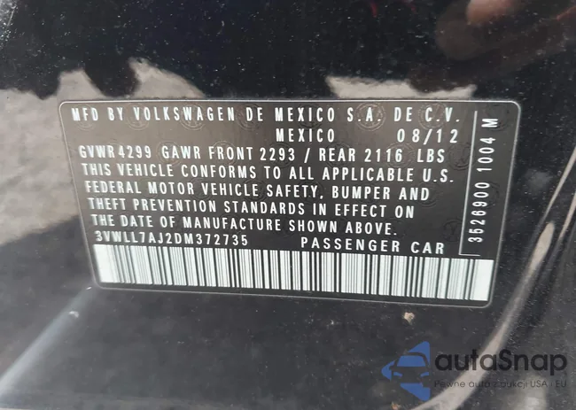 3VWLL7AJ2DM372735: 42998512