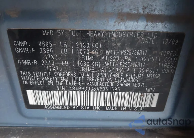 4S4BRDJC5A2351695: 42998677