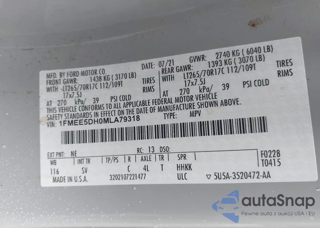 1FMEE5DH0MLA79318: 42998783