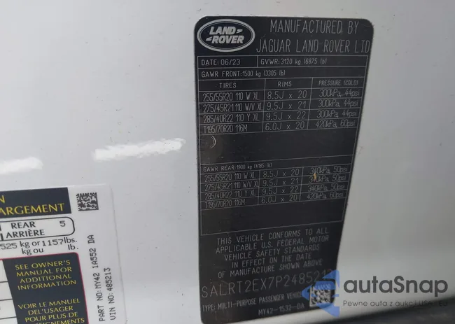 SALRT2EX7P2485213: 42998835