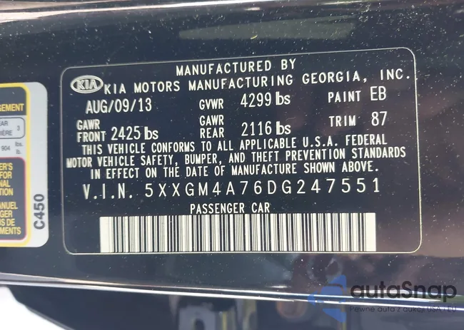 5XXGM4A76DG247551: 42998886