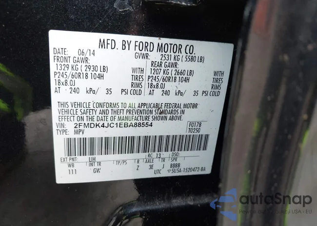 2FMDK4JC1EBA88554: 42997978