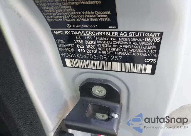 WDBWK54F56F081257: 42998051