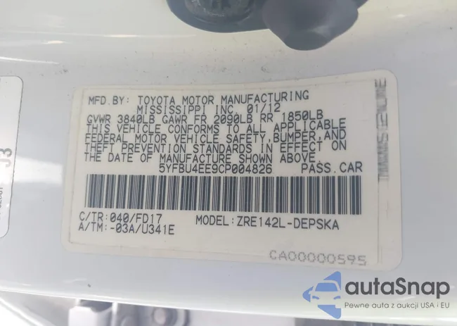 5YFBU4EE9CP004826: 42998058