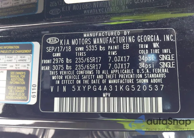 5XYPG4A31KG520537: 42998255