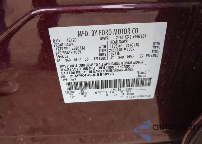 2FMPK4K99LBB49923: 42999343