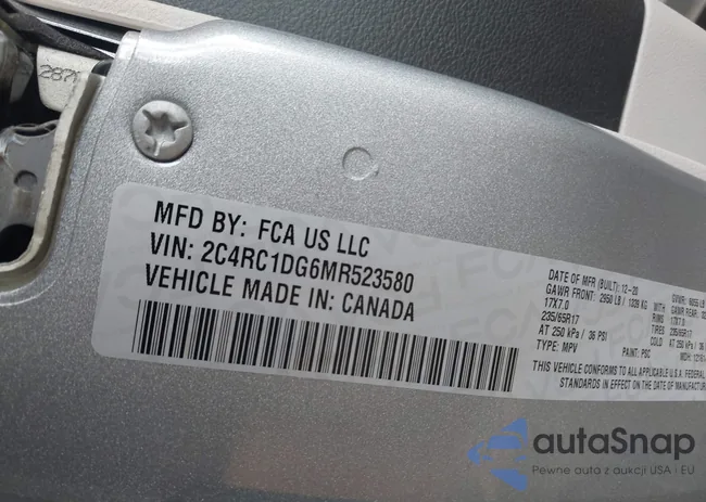 2C4RC1DG6MR523580: 42999479