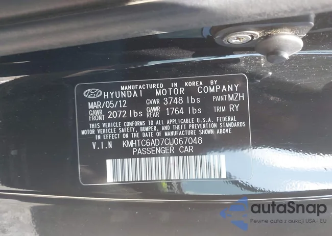 KMHTC6AD7CU067048: 42999504