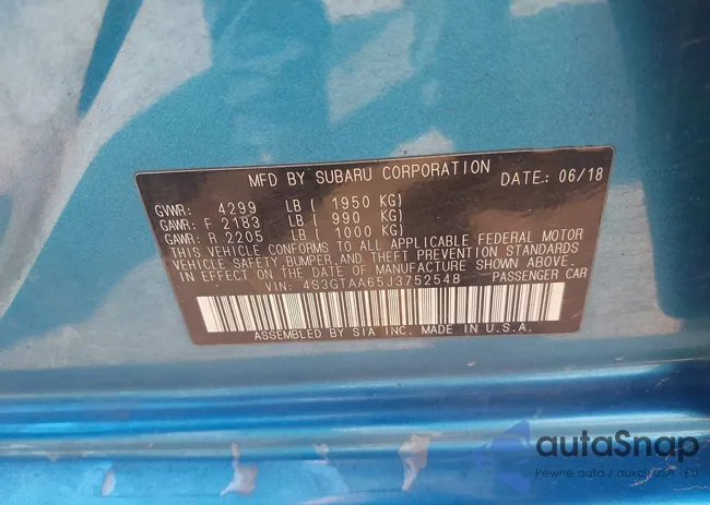 4S3GTAA65J3752548: 42999750