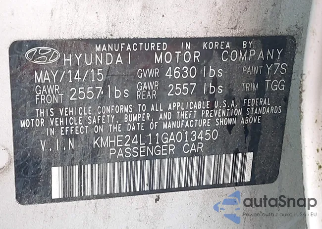 KMHE24L11GA013450: 42999806