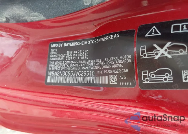 WBA2N3C55JVC29510: 42999237