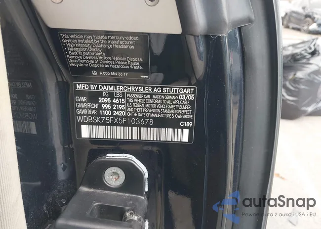 WDBSK75FX5F103678: 43000423