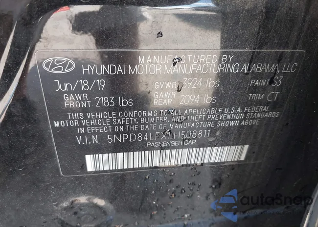 5NPD84LFXLH508811: 43000652