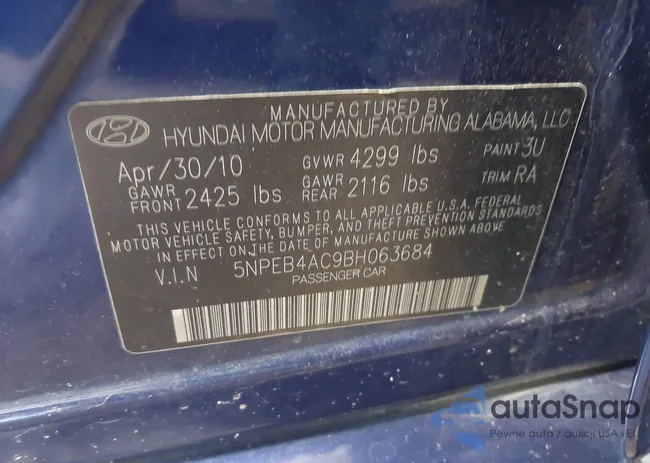 5NPEB4AC9BH063684: 43000742