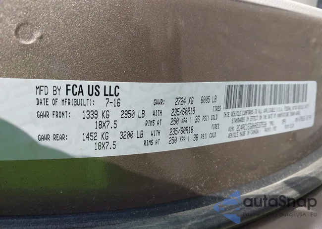 2C4RC1EG0HR537530: 43000852