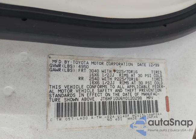 JT6HF10U6Y0120298: 42999944