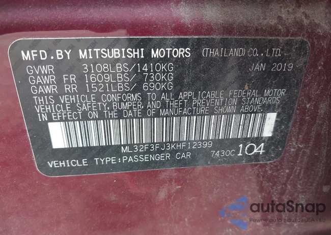 ML32F3FJ3KHF12399: 42999967