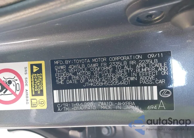 JTHKD5BH5C2054401: 43000259