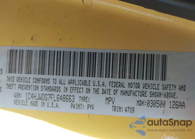 1C4HJWDG7FL648663: 43000296