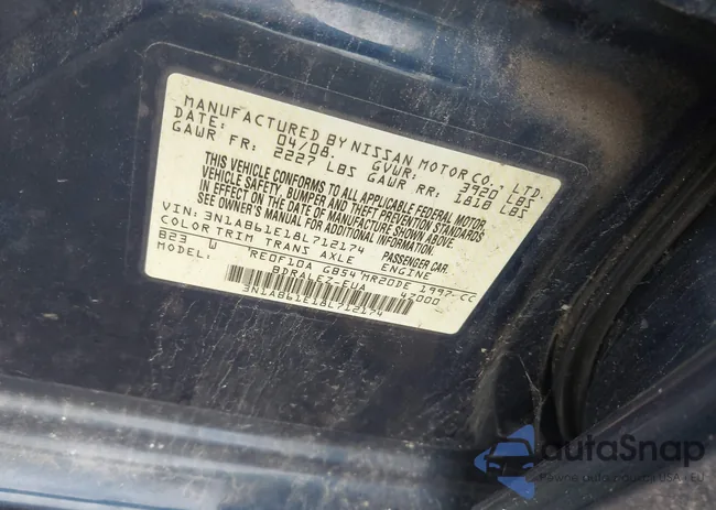 3N1AB61E18L712174: 43001377