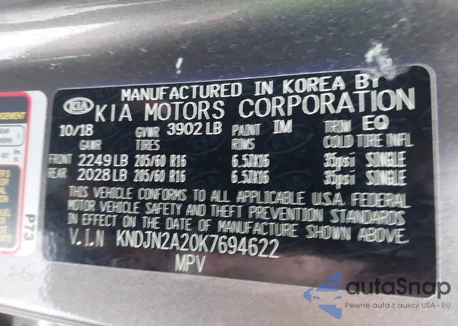 KNDJN2A20K7694622: 43001438