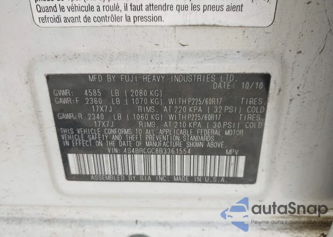 4S4BRCGC8B3361554: 43001564