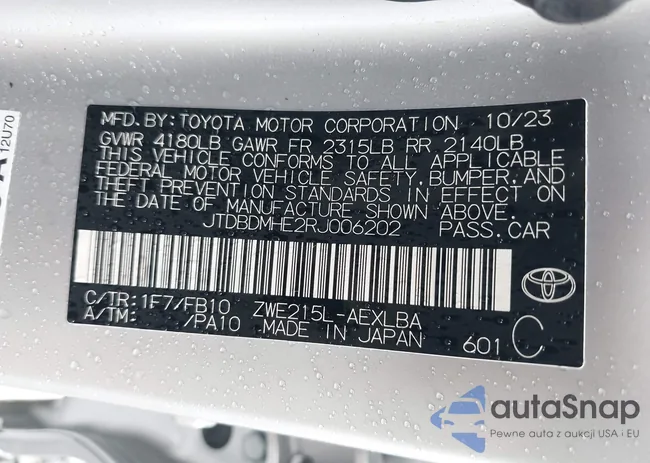 JTDBDMHE2RJ006202: 43000989