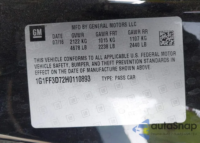 1G1FF3D72H0110893: 43001308