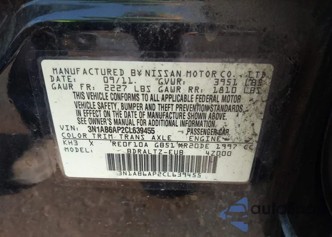 3N1AB6AP2CL639455: 43002573