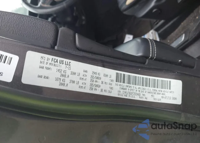 1C4RJFBG2FC933469: 43002039