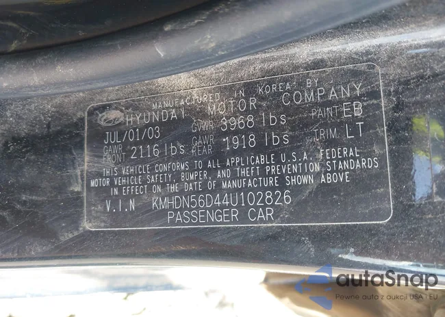 KMHDN56D44U102826: 43003339