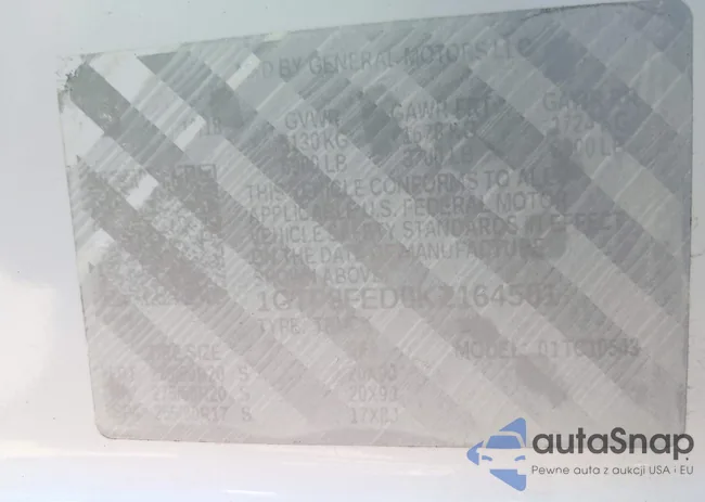 1GTP8FED0KZ164501: 43003374