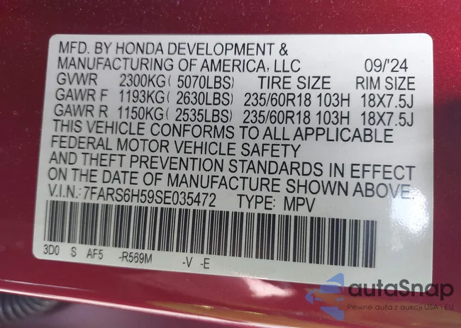 7FARS6H59SE035472: 43003459