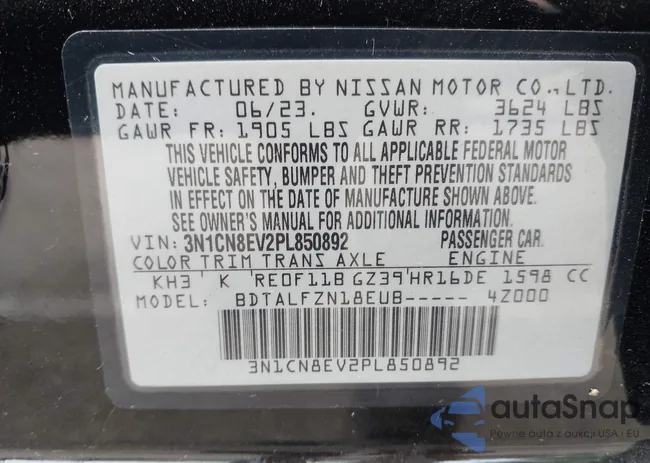 3N1CN8EV2PL850892: 43003500