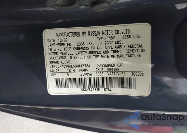 JNKCV64E58M115784: 43003559