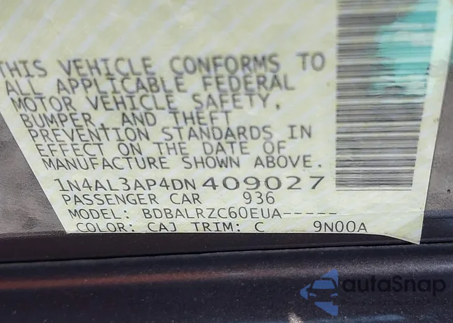1N4AL3AP4DN409027: 43003613