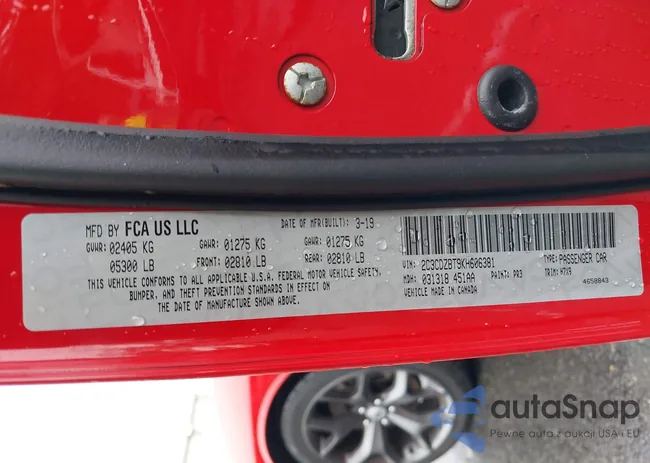 2C3CDZBT9KH606381: 43003639