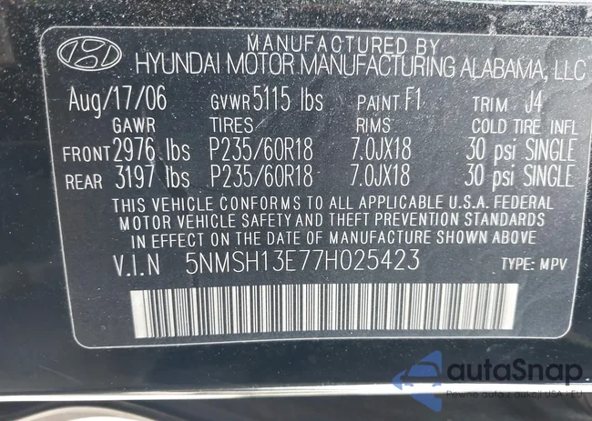 5NMSH13E77H025423: 43003059