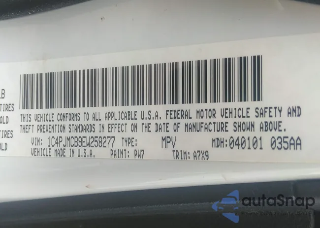 1C4PJMCB9EW258277: 43003126