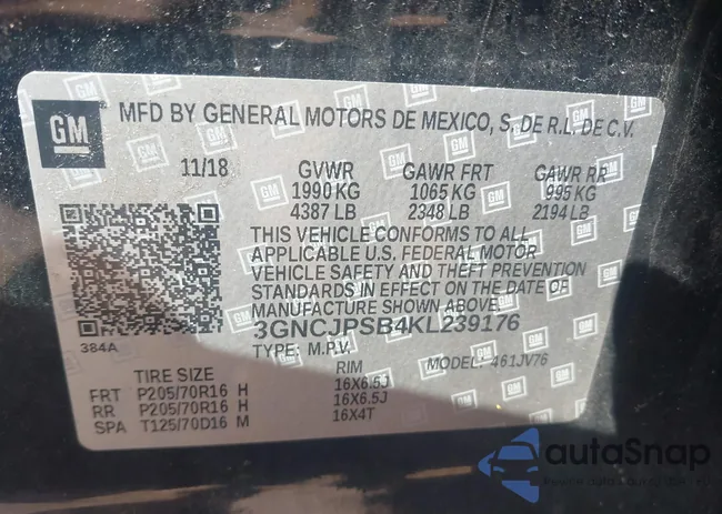 3GNCJPSB4KL239176: 43003152