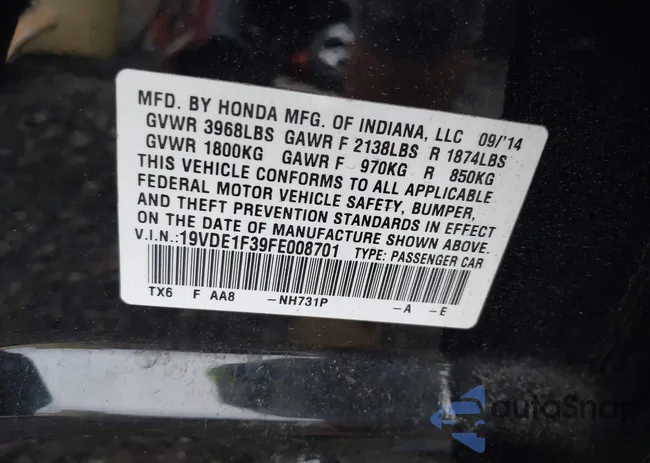 19VDE1F39FE008701: 43004477